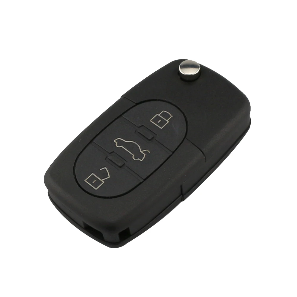 Yiqixin 3 botões 433mhz 4d0837231a transponder id48 chip de controle remoto chave do carro automático para audi a3 a4 a6 a8 modelo antigo dobrável chave