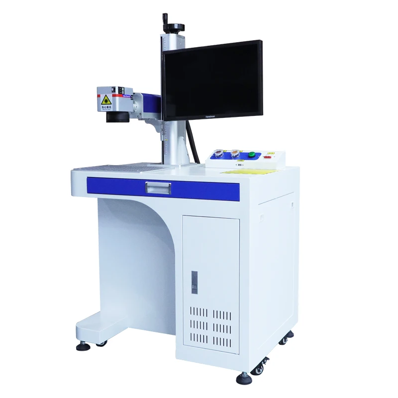 Desktop 30W/50W/100W Fiber Laser Marking Machine for Jewelry Metal New Condition Silver Gold Nameplates DXF PLT BMP DWG DST