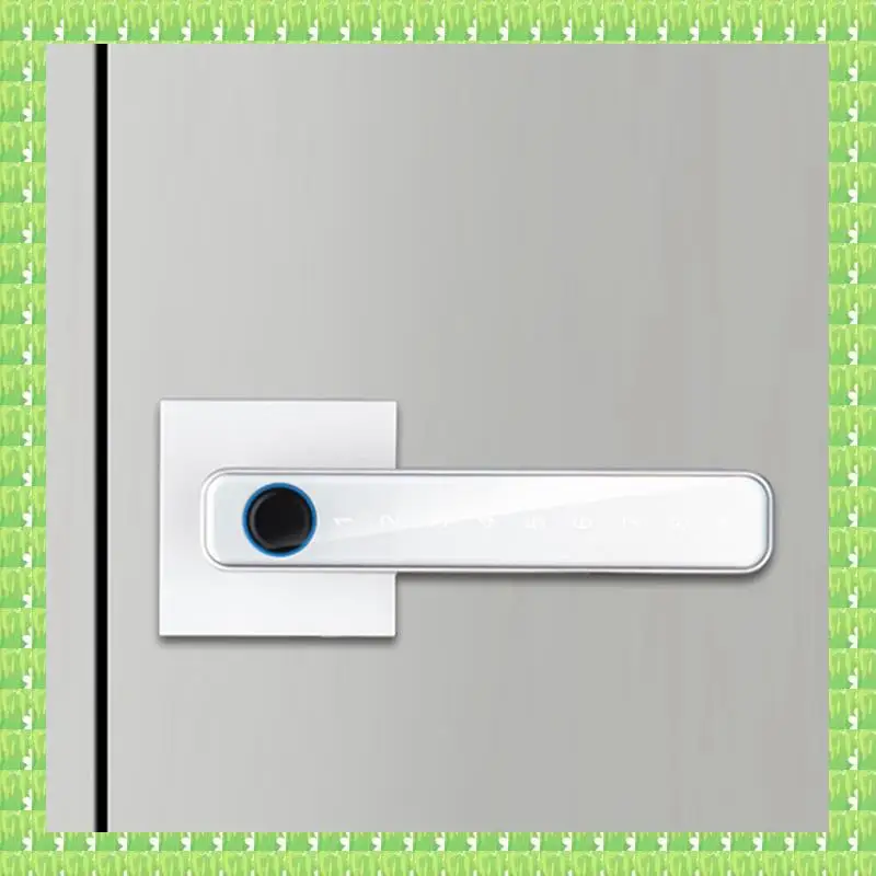 

Biometric Fingerprint Smart Home Door Lock Password Electronic Digital Lock Control Silver(C) Easy Install Easy To Use