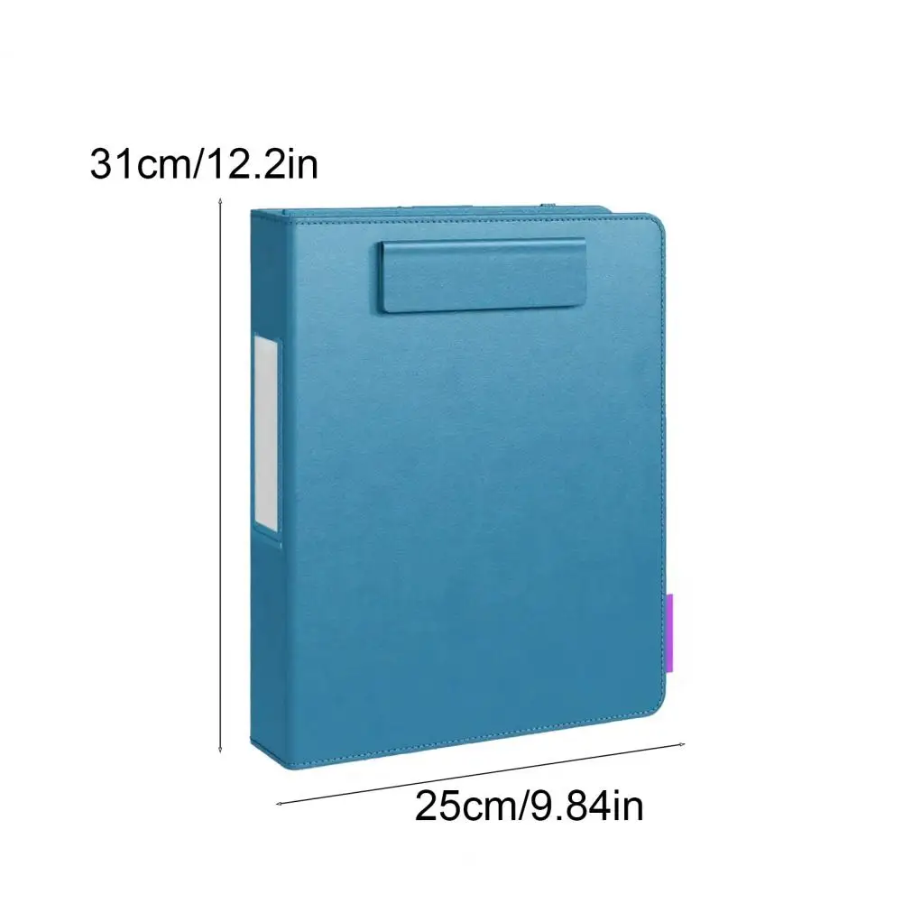 5 Subject Accordion Organizer Gusseted Expandable File 3 Ring Clipboard with Storage Magnetic Clip Board Folder for Office