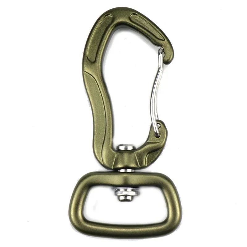 360° Rotatable Spinner Carabiner Small Wiregate Carabiner Rotational Hammock Clip Hook Climbing Accessory