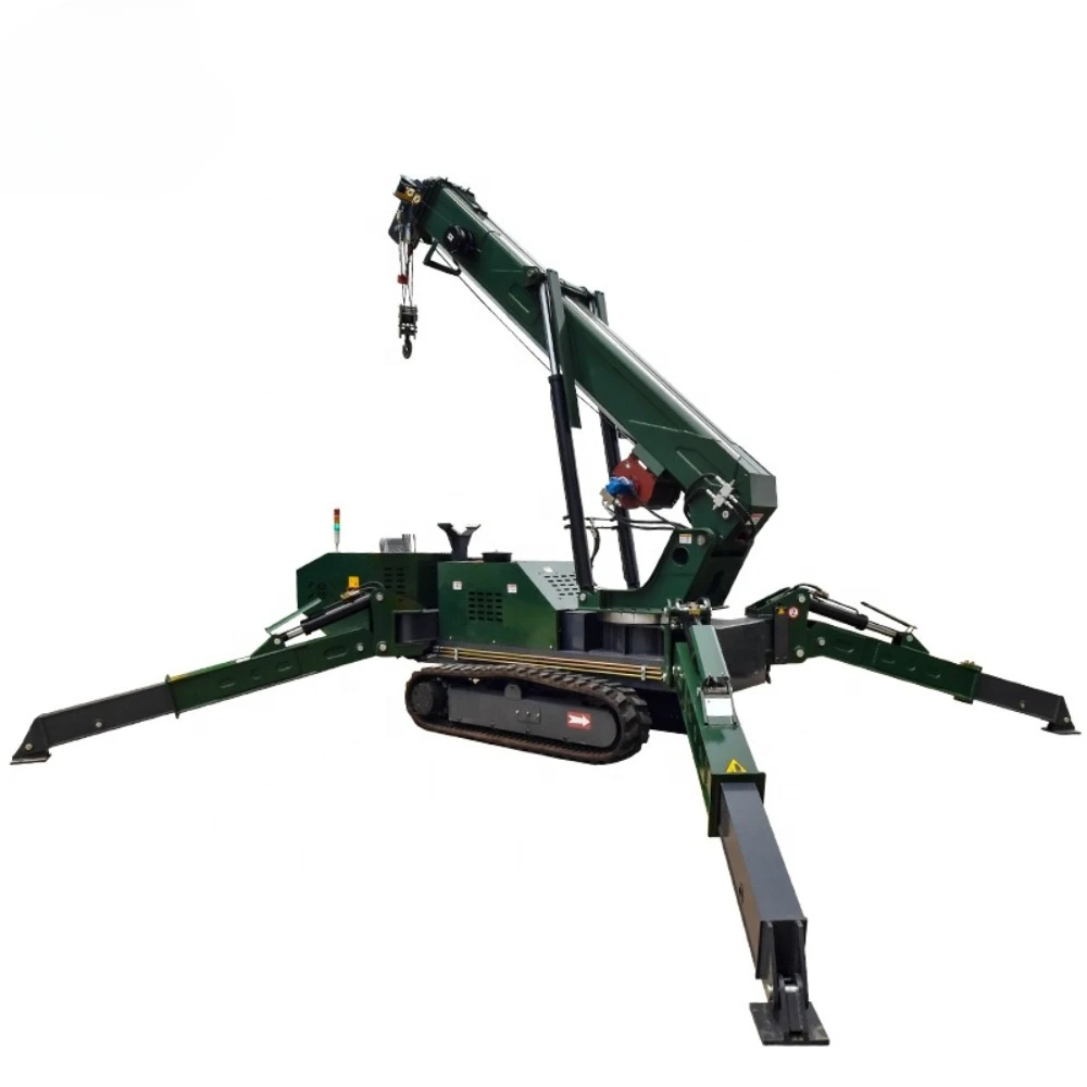 Telescopic Spider Crane for Tree Transplantation Landscaping Heavy Load Lifting Uneven Terrain Operation
