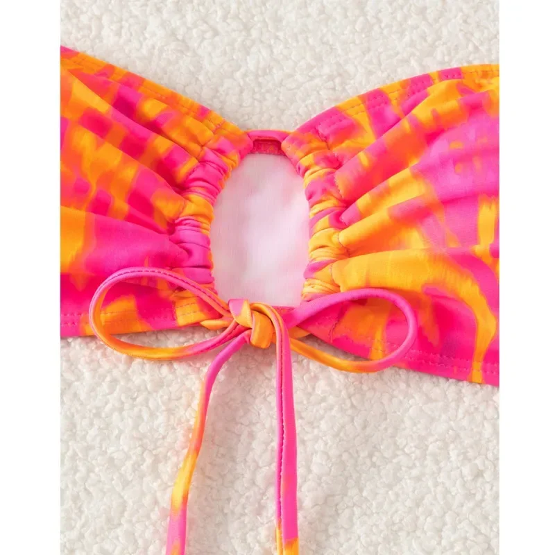 Nowy nadruk Seksowne bikini Stroje kąpielowe Stroje kąpielowe damskie Push Up Stroje kąpielowe damskie Stroje kąpielowe Brazylijskie bikini Zestaw kąpiących się w basenie