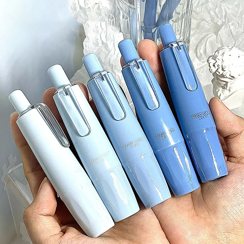 เทปลบคำผิดแบบสีไล่ระดับสี1ชิ้นเครื่องมือบราดันทรงปากกาเครื่องมือเครื่องเขียนเกาหลีเครื่องใช้สำนักงาน