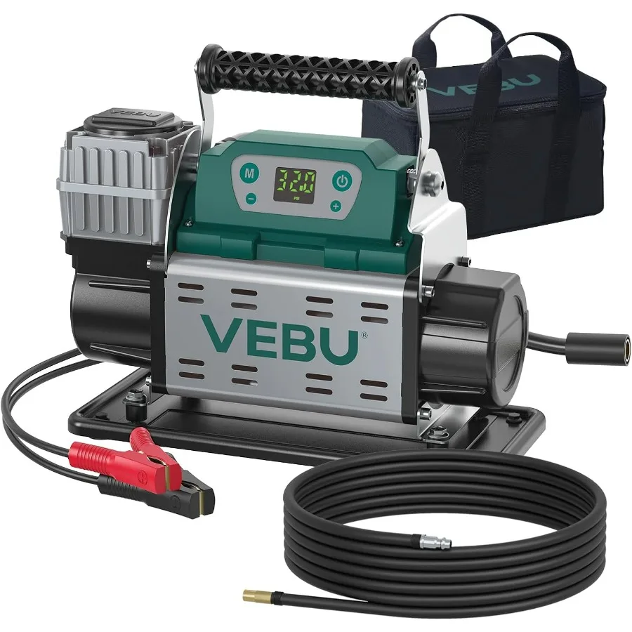 

12V RV Air Compressor 150PSI Tire Inflator with Auto Shut-off Digital Display Preset 5.65CFM Fast Inflation for Off-road Vehicl