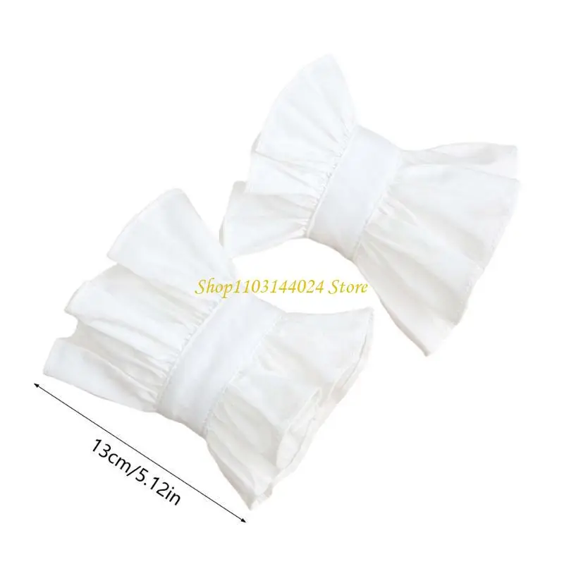 N5KE 1PAIR SELEEVE SLEEVE ARM ARM LACE TRENDY OVEREEVE ملحق الملابس للنساء الفتاة المراهقة