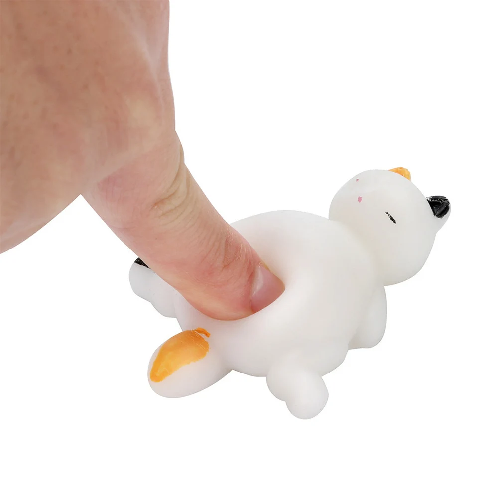 6-3 Stuks Kawaii Kat Hond Varken Mochi Squishy Speelgoed Volwassen Kinderen Knijpen Speelgoed Decompressie Ontlasting Speelgoed Stress Reliëf Speelgoed Voor Verjaardag