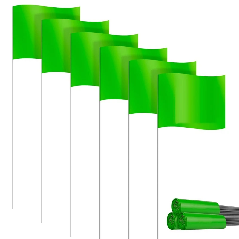 

Marking Flags Marker Flags For Lawn 30 Pack, PVC Small Flags,Marking Flags Lawn Flags, Garden Flags,Survey Flags, Durable Green