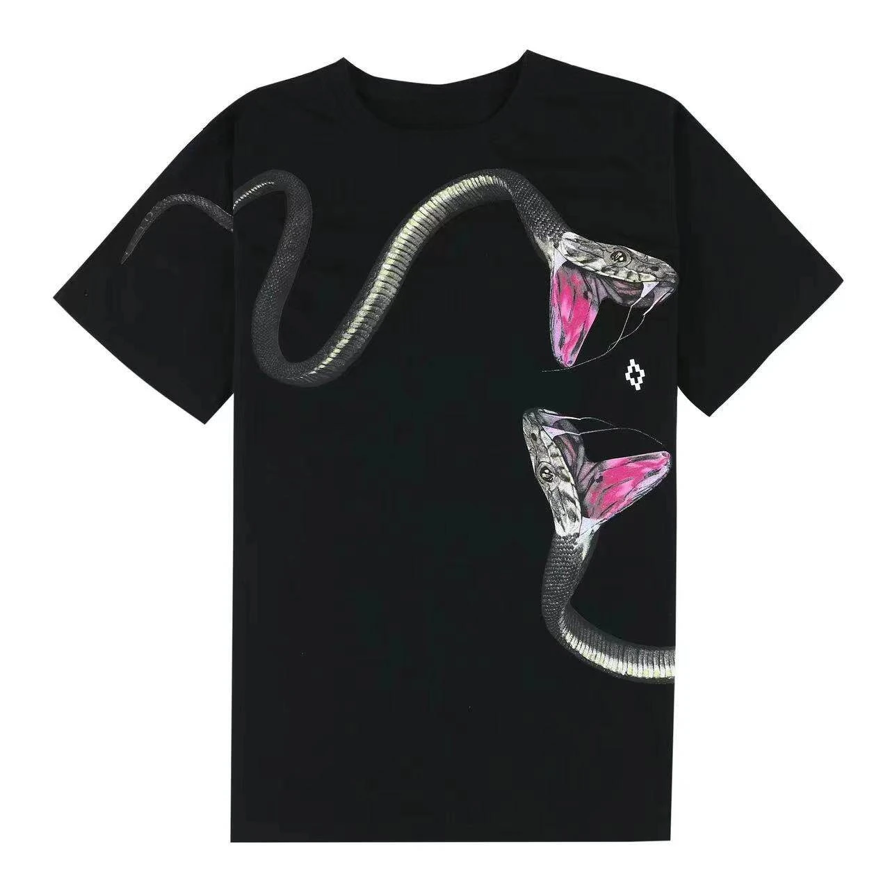 2026 Snake Wings Short-Sleeved Printed T-Shirt - Men's and Women's Style - Pure Cotton - Fashionable and Versatile Top