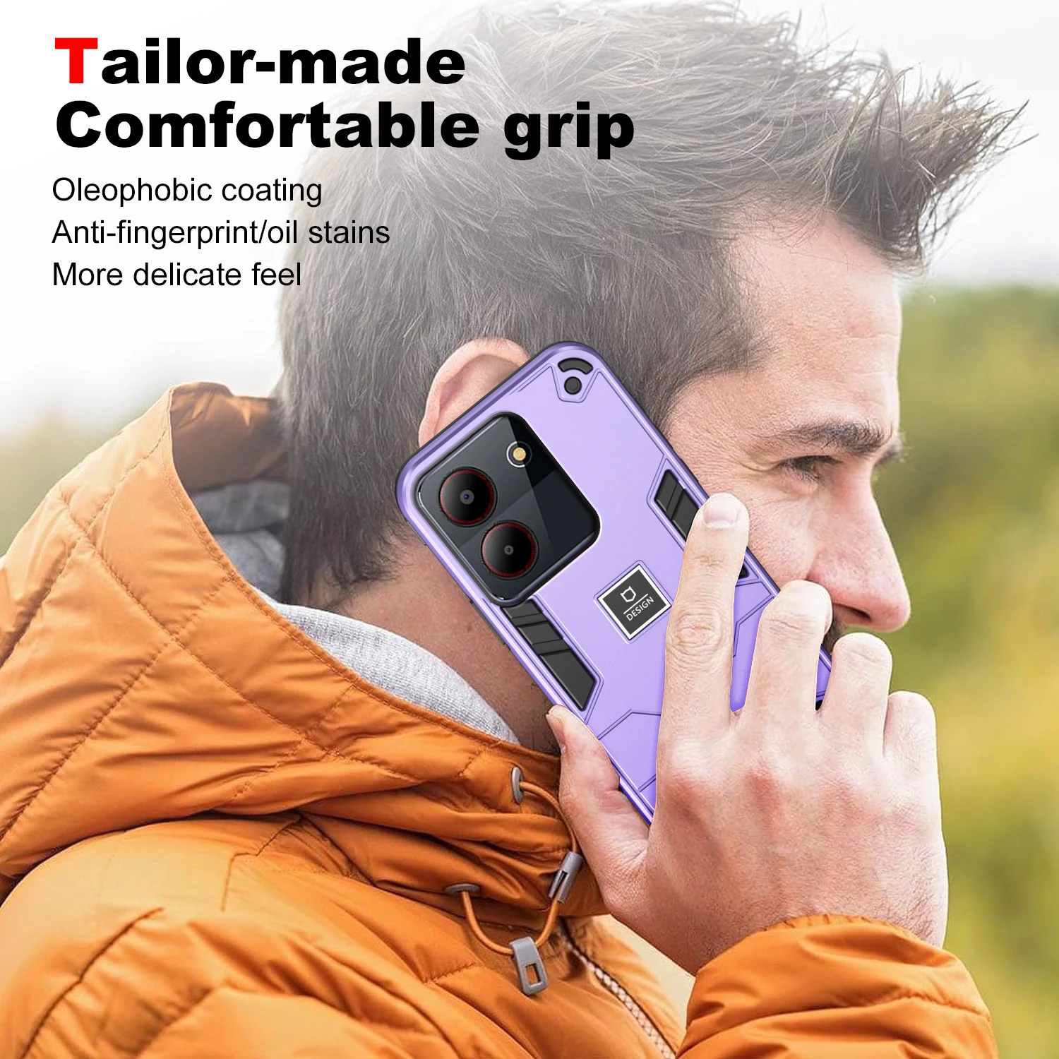 Shockproof Dual Layer Lens Protection Phone Case for ZTE Blade A52 2022 A54 A34 Cover