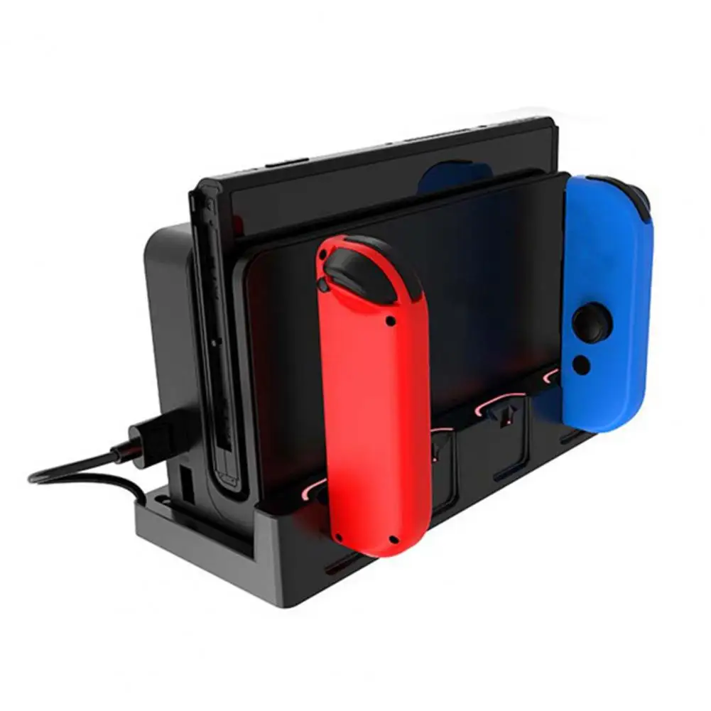 Base de chargeur de contrôleur, support de chargeur efficace avec indicateur Led, conception antidérapante pour Console de jeu Switch pour les jeux
