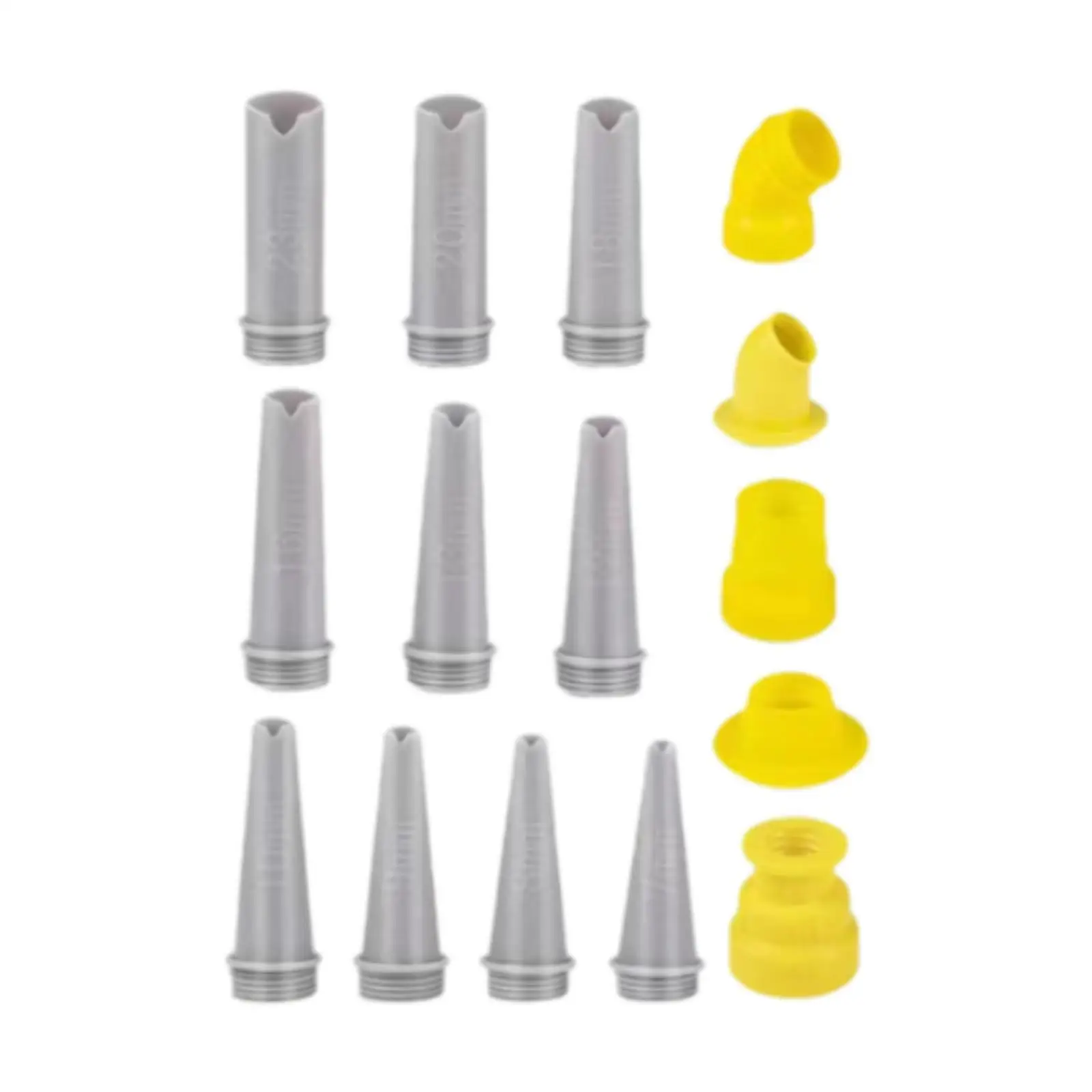 Caulking Nozzle Set Finisher Tools Caulking Extension Nozzles Caulking Tips for Floor Tiles