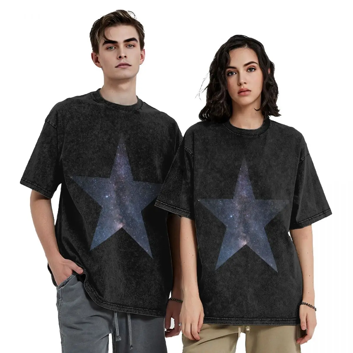 Blackstar-T-shirt graphique personnalisé pour hommes, vêtements kawaii, chemise scopique