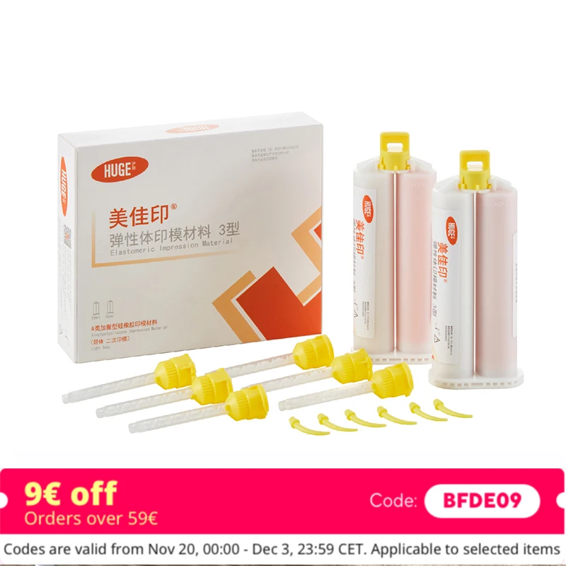 

Dental Elastomeric Impression Material Light Body Heavy Body Dental Silicone Impression Material Kit Dentist Supplies