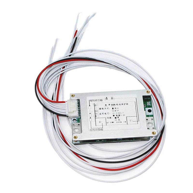 8S 24V 15A/35A/50A Lifepo4 battery Balance BMS 3.2V Same port PCM for 24V 8S 20Ah 50Ah 100Ah Lithium Iron Phosphate battery pack