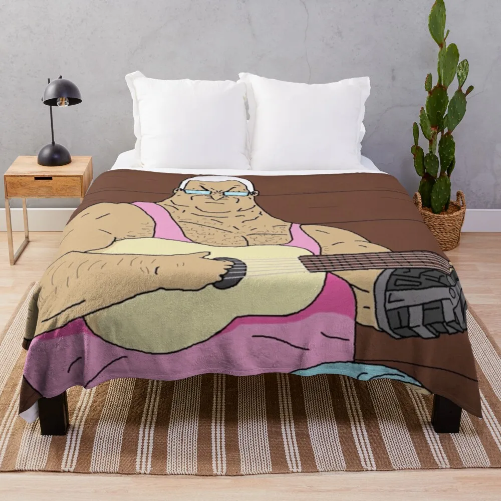 

Big Lez Show: Lez with Guitar Throw Blanket giant sofa blanket