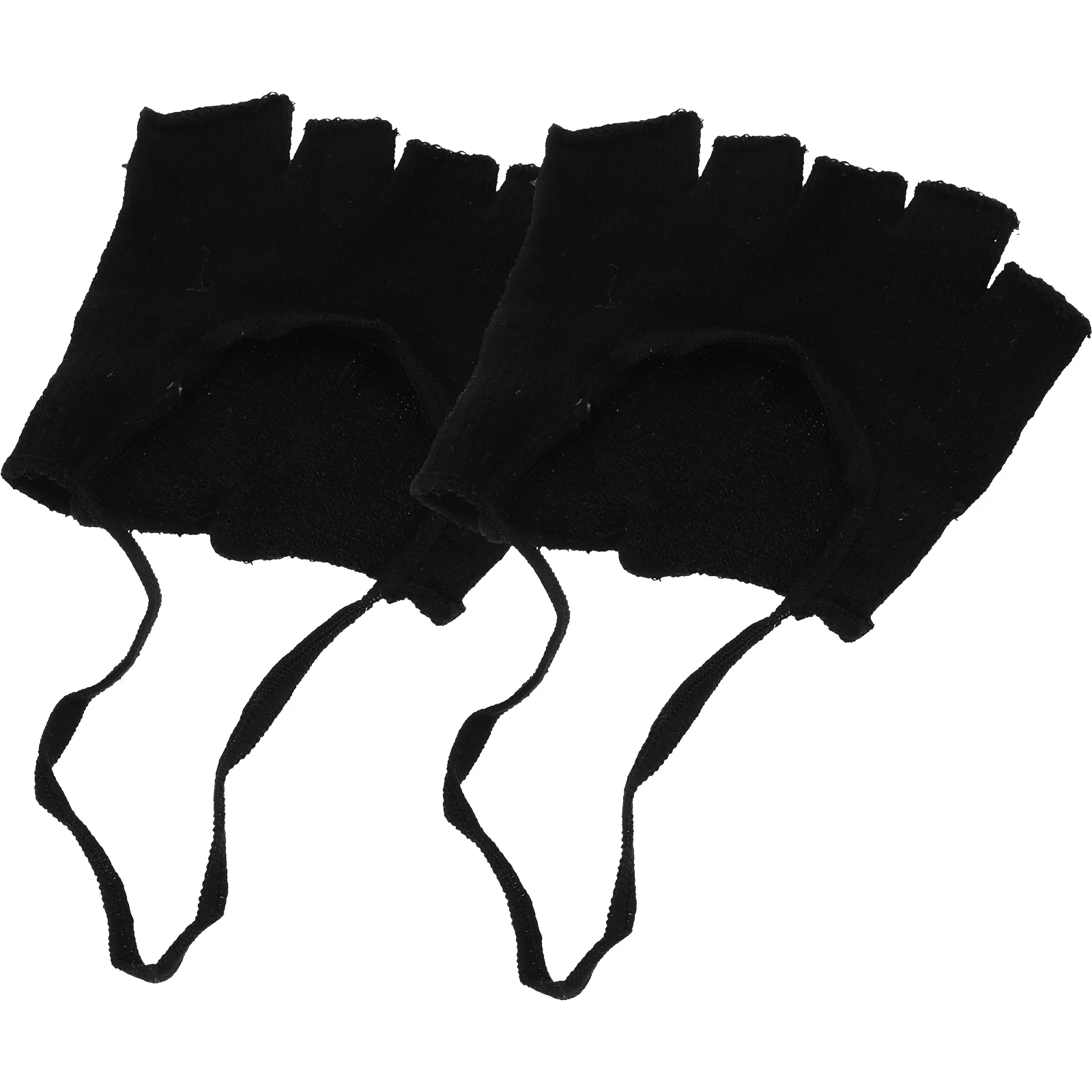 

Open-toed Boat Socks Black Half-foot Toe Separator Cotton Women Socks for High Heels Party Office Foot Care Tool