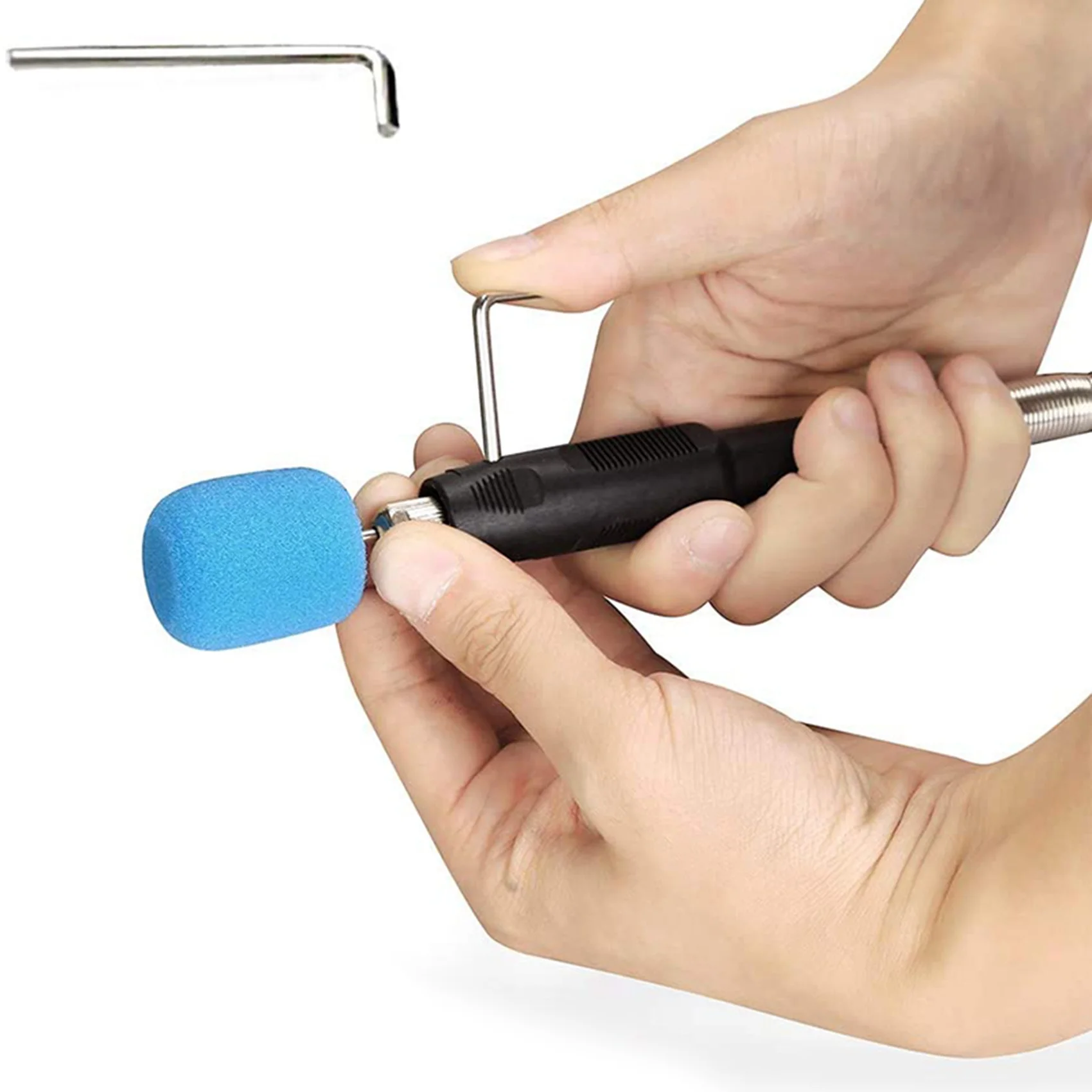 

ABFU-5X Mini Detail Polisher Shaft, Car Foam Drill Polishing Pad Kit With 5/8Inch&M14 Thread