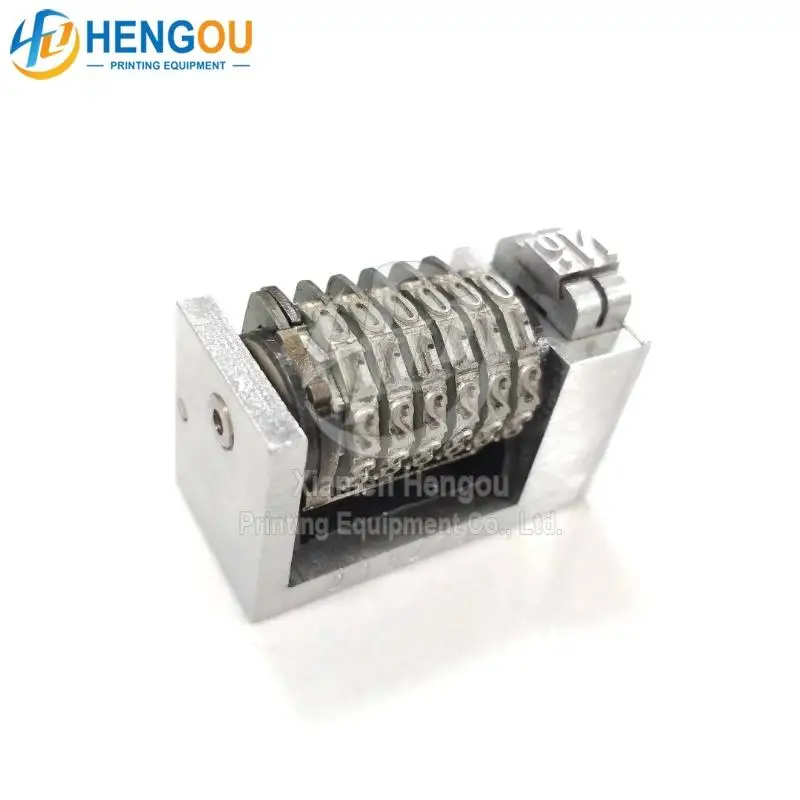 6 Digits 4x8 Forward Full Steel Numbering Machine Roman Font Jump Mode 012345