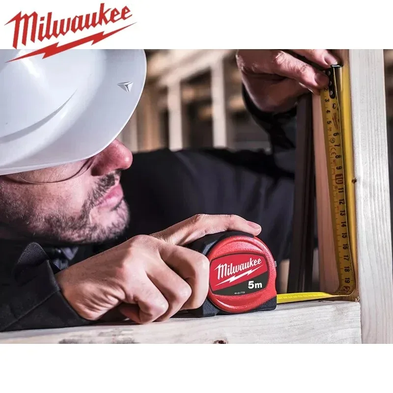 MILWAUKEE 48-22-7706 Slimline 5M Tape Measure Milwaukee Hand Tools Measure Tools Tape Measures