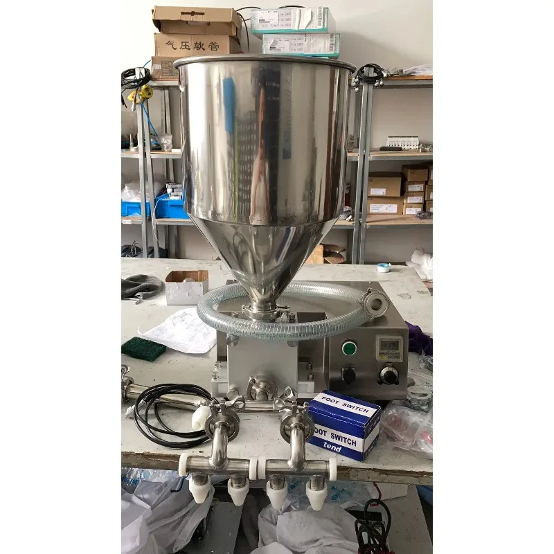 Desktop Multi‑nozzle Paste Filling Machine Electric Gear Pump Filler For Cosmetic Food Paste Material Customized