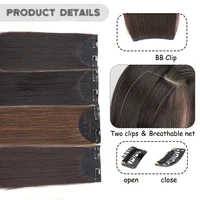 Synthetic Invisable Seamless Hair Pads Clip In Increase Hair Volume Hair Extensions Top Side Cover Hairpiece for Women 3