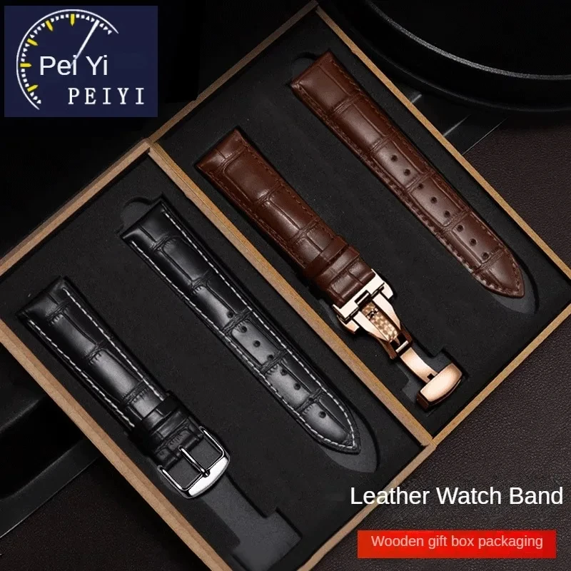 

Substitute C-a-s-i-o MTP-1375/1374 EFR-303 BEM501/506 genuine leather watch strap for men, 22mm