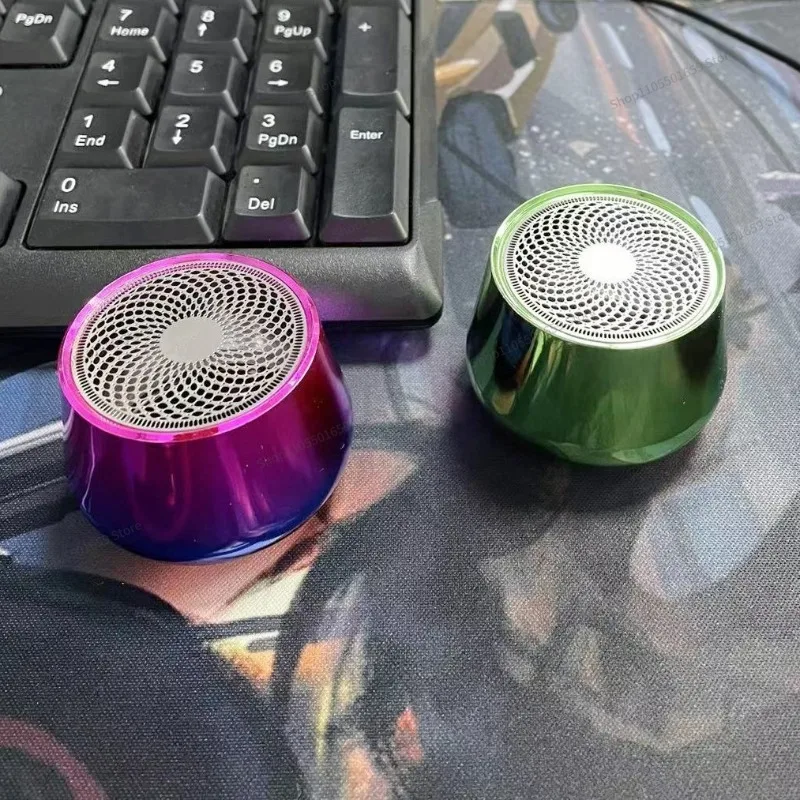For A19 Colorful Metal Speaker, Wireless Mobile Phone TWS High Volume Outdoor Home Mini Portable 2PCS
