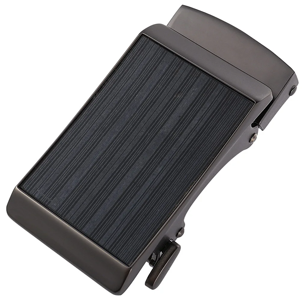Solid Colour Casual Men's Automatic Buckle Fashionable Versatile Belt Alloy Accessories 3.5cm