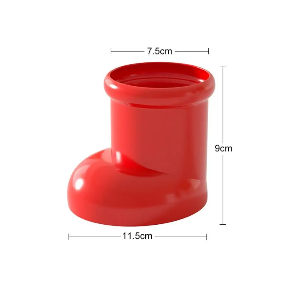 Creative Boot Shape Pen Container Decoration Jar Ornament Decorative Storage Tank Plastic Storage Bottle Home