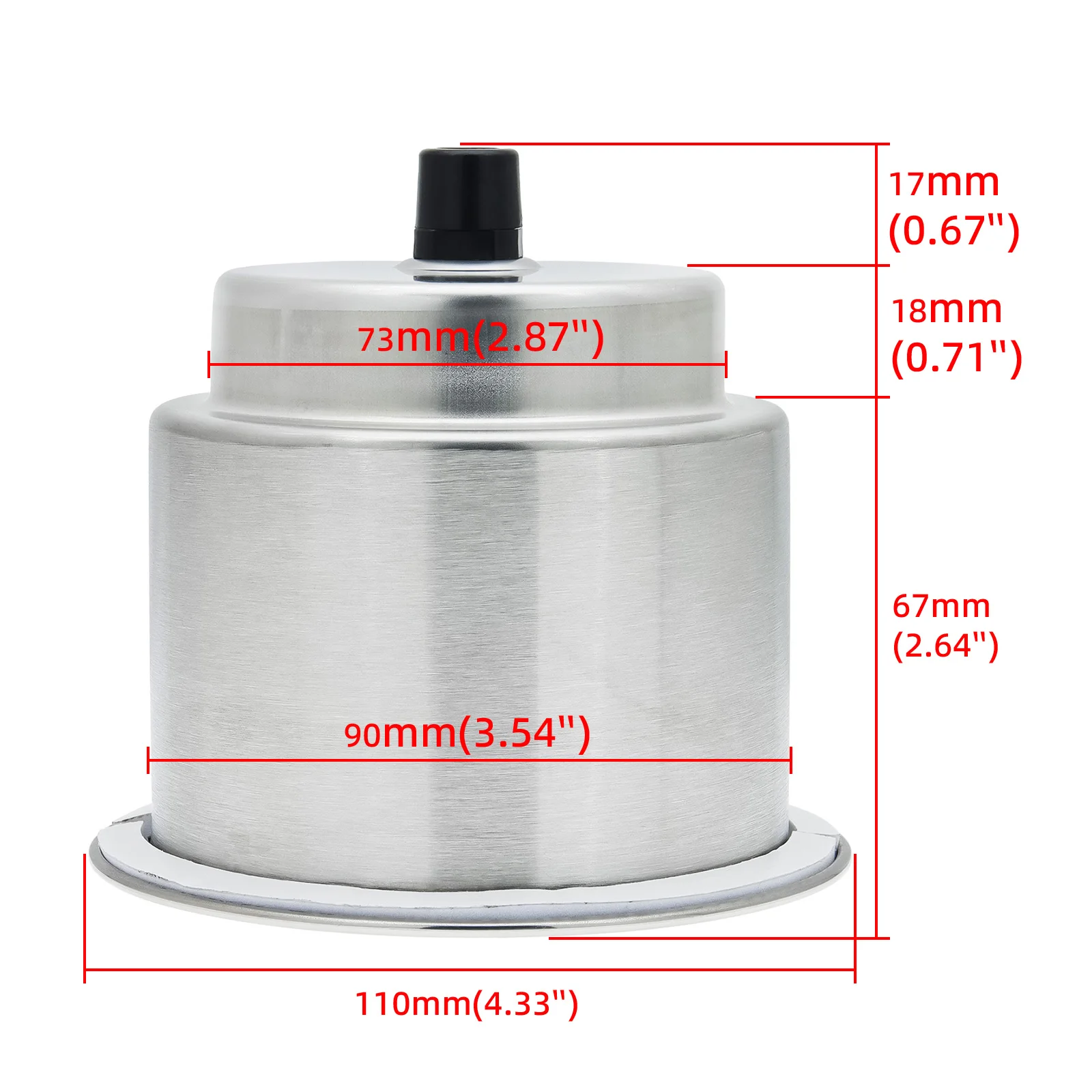 

1PCS Stainless Steel Drink Holders for Yacht Silver Cup Shape Drink Bottle Holder for Marine Boat RV Camper Accessories Parts