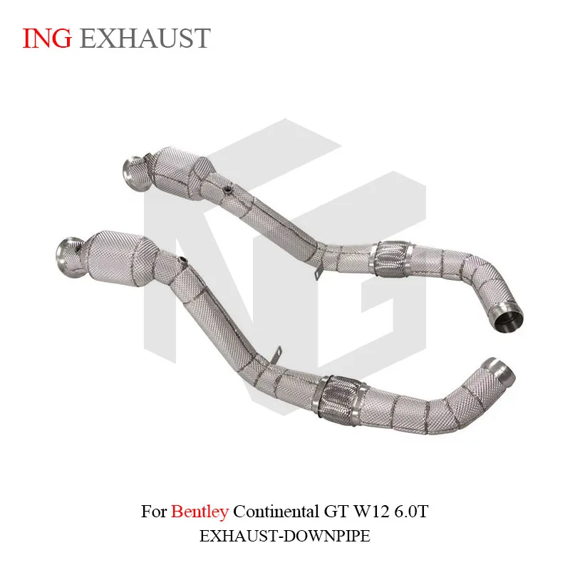 

for Bentley Continental GT 6.0T W12 System Air Flow Nozzler Large Displacement Performance ING Ss304 Downpipe Exhaust