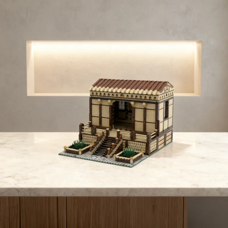 

3780 деталей MOC: Модульная модель азиатского храма, строительные блоки для уличной сцены, креативный подарок для самостоятельной сборки, декор для демонстрации, премиум-класс для взрослых и детей