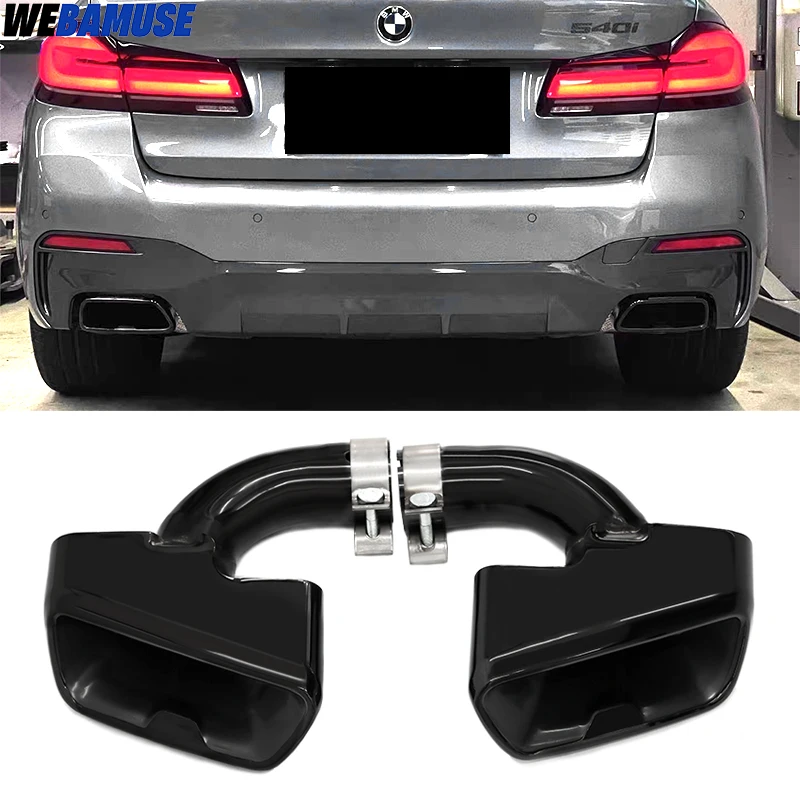 Auspuffspitze für BMW G31 G30 530i 525i 528i Upgrade 540i B58 M Performance Auspuff Edelstahl Schalldämpfer Auspuffanlage