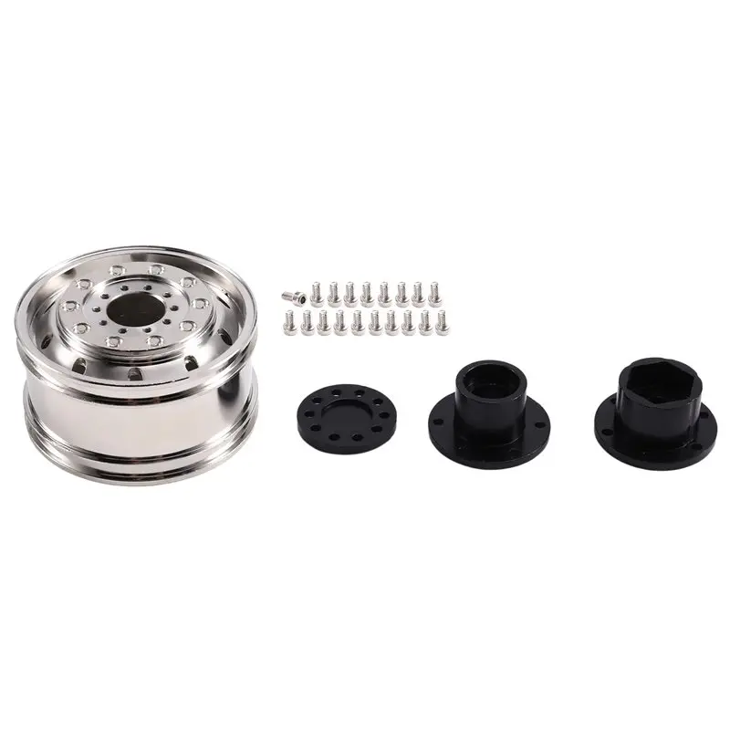

DELAM-RC Car Accessories Upgrade Front Wheel Hub Kit For 1/14 Tamiya Tractor Replacement Parts