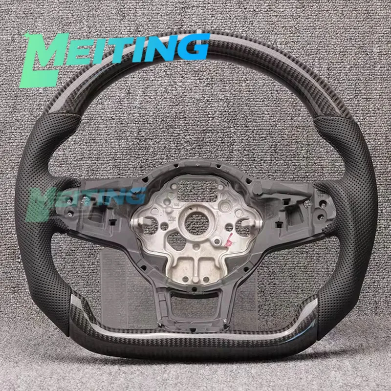 Suitable for Volkswagen Golf 7 7.5 GTI GTD GTE R Tiguan Passat DSG carbon fiber steering wheel with painted button frame