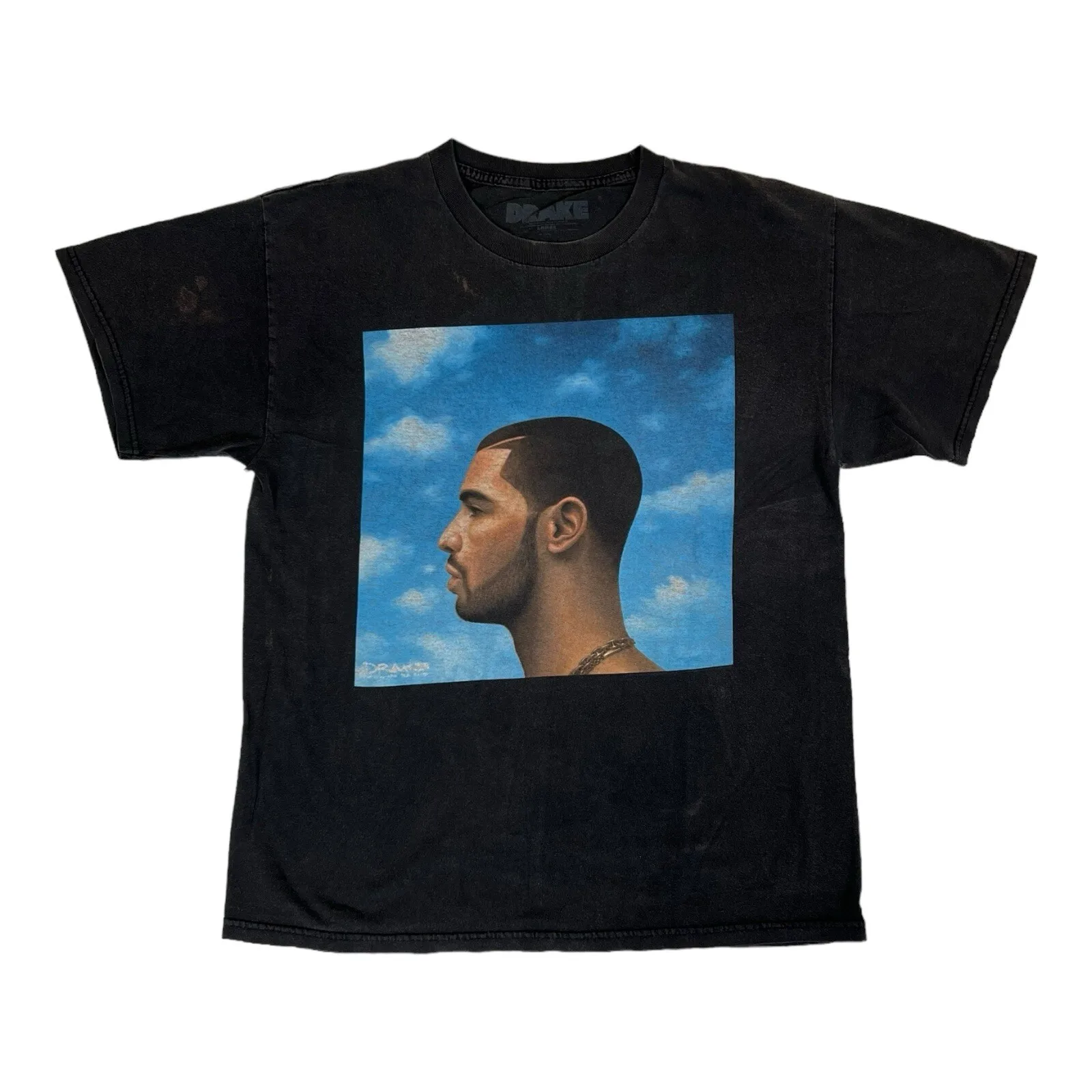 

Черная футболка Drake «Nothing Was The Same» Tour, большой размер Faded Stain 2013,