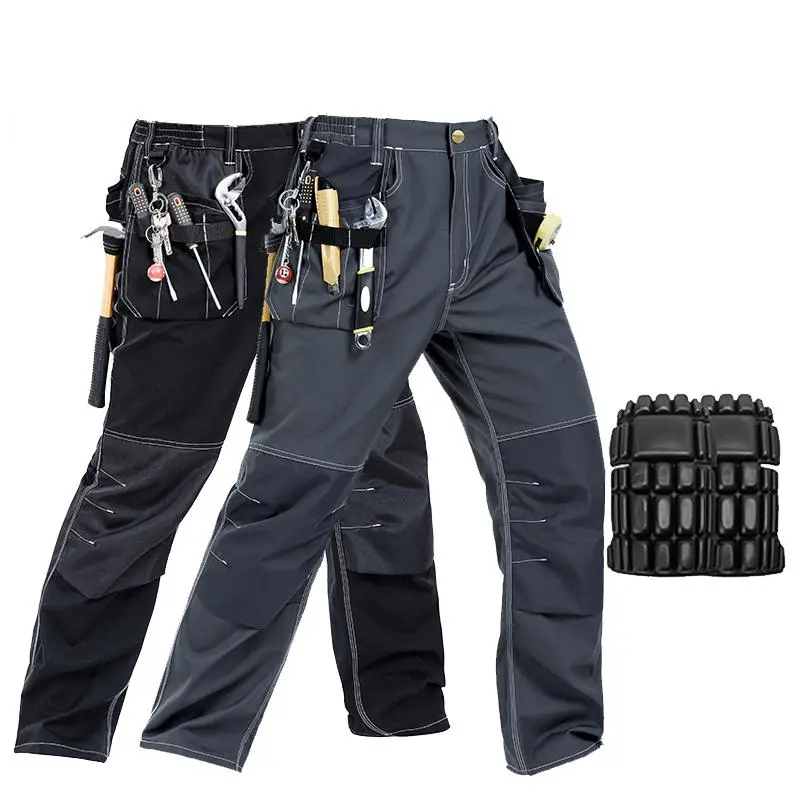 

2025 New High Quality Craftsman Men's Work Pants Workwear Multi Pockets Work Trousers Mechanic Workwear S-3XL