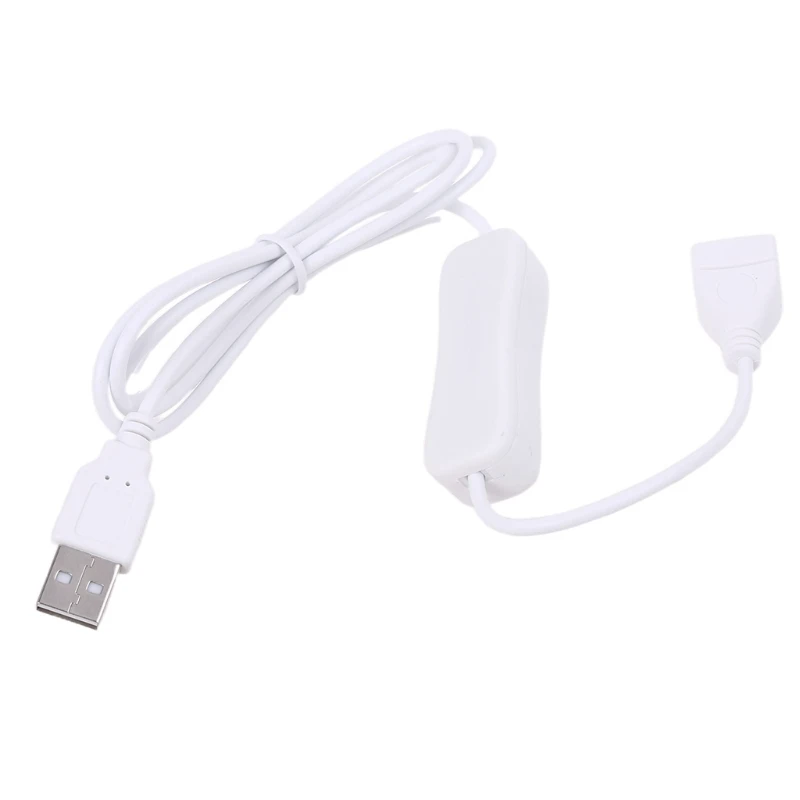 100cm USB 2.0 Male to Female Extension Data Cable with ON/Off Desk Lamp N2UB