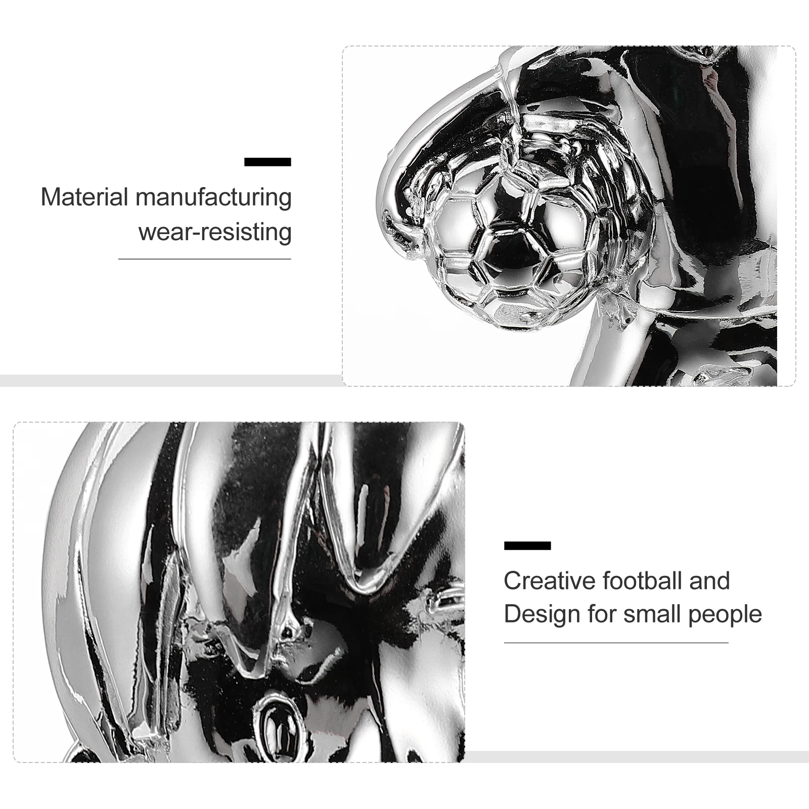 

Soccer Award Trophy Small Resin Base Golden Plated Football Character Party Favor Prize for Children Award Trophy