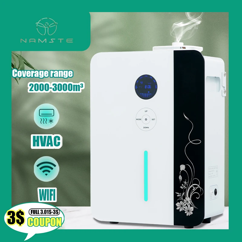 Namste 3000 m³ เครื่องพ่นน้ำหอม Essential น้ำมันหอมระเหยเครื่องกรองอากาศ HVAC ติดผนังเครื่องใช้ไฟฟ้าในบ้าน