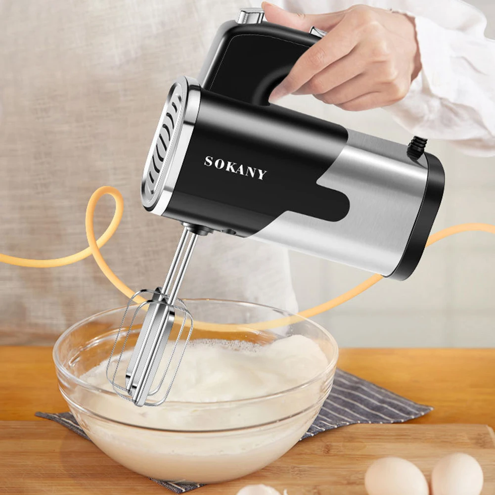 220-240V 800W 5 Speeds Automatic Cream Cake Baking Dough Mixer Portable Electric Food Blender Handheld Egg Beater Kitchen Tools