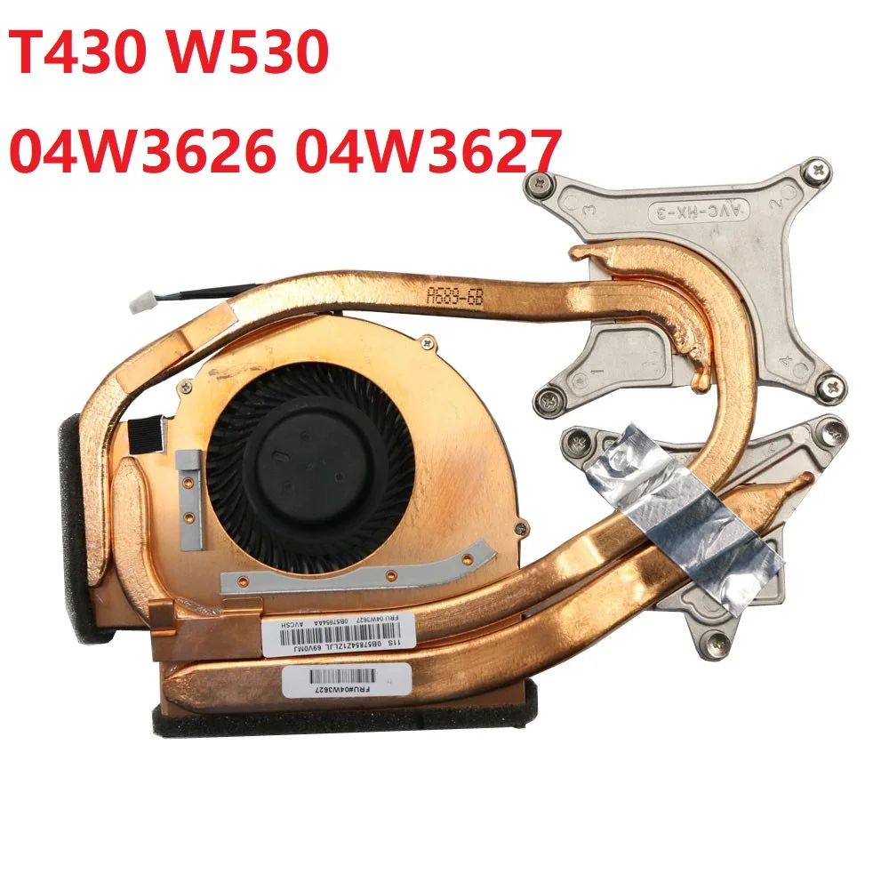Laptop CPU FAN&Heatsink For Lenovo For ThinkPad T430 W530 04W3626 04W3627 Thermal Module New