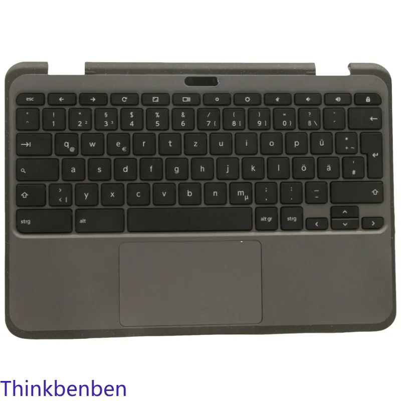 

DE German Grey Keyboard Upper Case Palmrest Shell Cover For Lenovo 300e Chromebook Gen3 5M11C94774