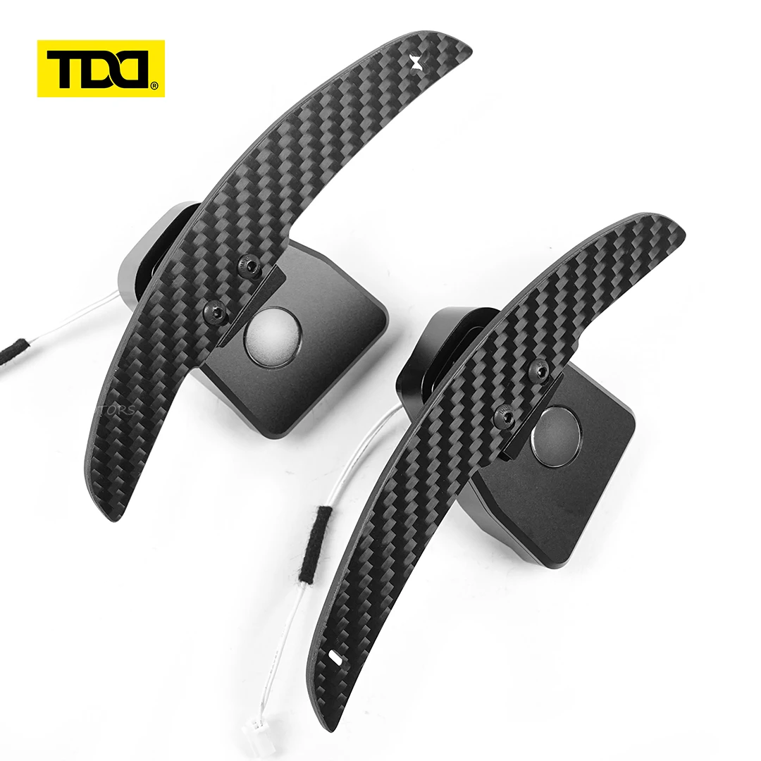 

TDD Glossy / Matte Carbon Fiber Magnetic Paddle Shifter for Volkswagen Golf 8 MK8 GTI Golf R Polo Steering Wheel Shift Paddle