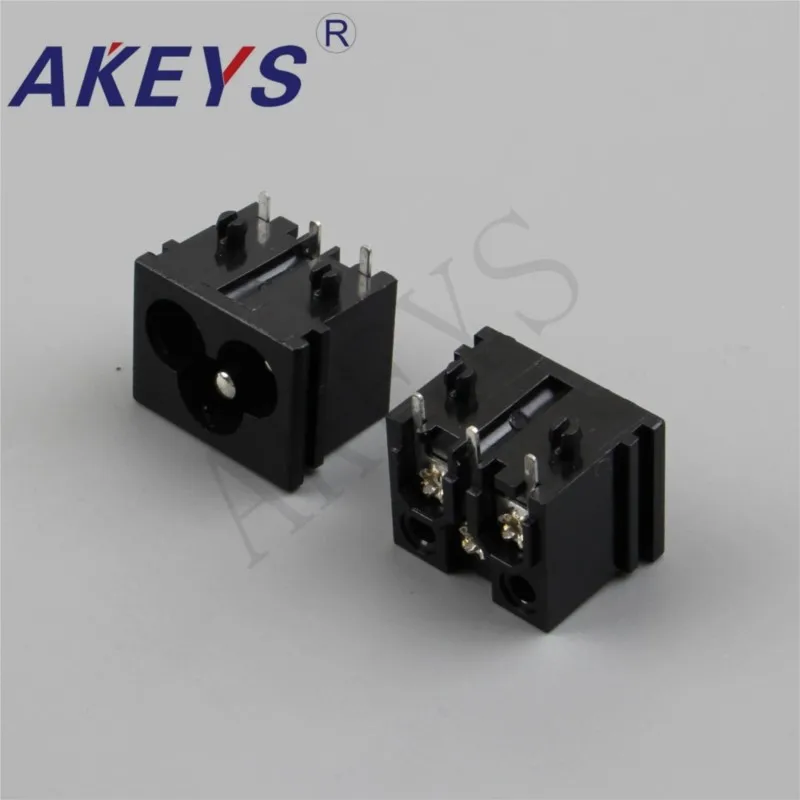 10 PCS AC-031A High quality 4pins AC power socket switch with hole in male socket appliance socket