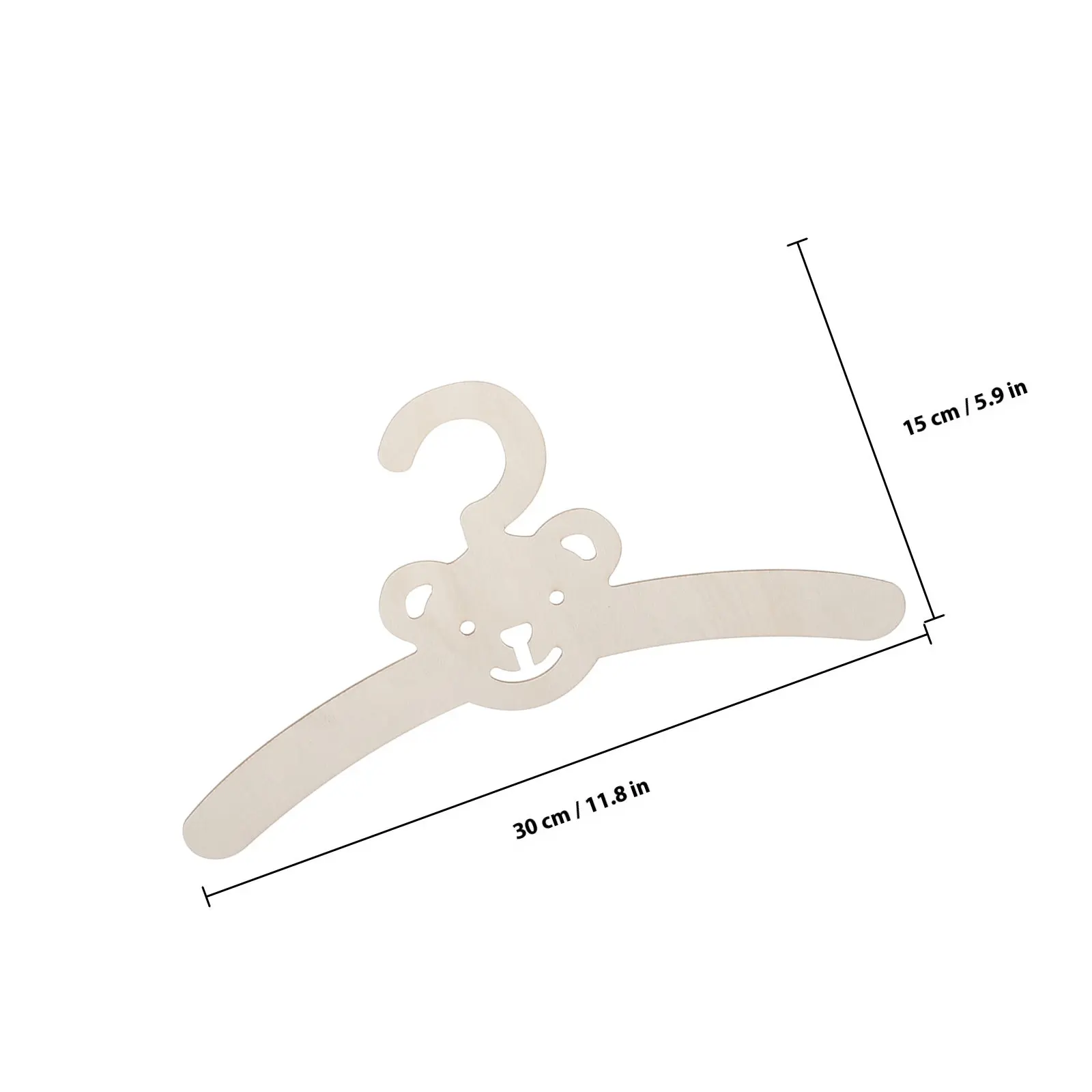 5Pcs Wooden Hangers Non Slip Clothes Rack Adjustable Small Hangers for Closet Organizers - view 3