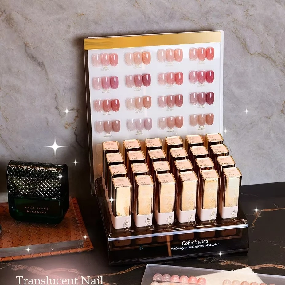 Multicolor 24 Colors Jelly Color Nail Gel Set 2025 New Fashion Hot Sale Nail Art Kit Non-toxic UV Gel Nail Salon Wholesale