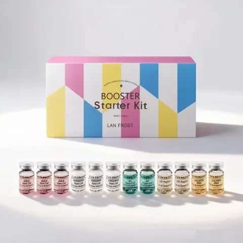 Korea 8ml Hyaluronic Acid BB Cream Glow Serum Starter Kit Moisturizing Shrink pores Rejuvenation Facial Spa Skin Care Beauty