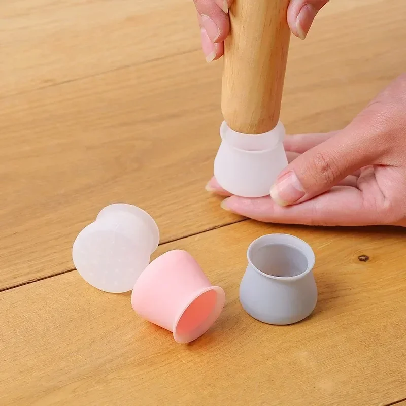 10-30PCS Non Slip Silicone Chair Leg Caps Quiet Furniture Floor Protectors Scratch Resistant Pads for Hardwood Tables Chairs